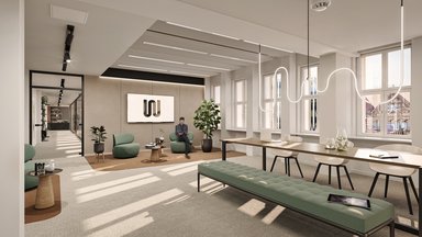 Visualisierung Büro Kommunikationszone - © Art-Invest Real Estate Management GmbH & Co. KG